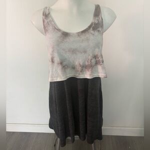 Obey Gray Soft Pocket Dress